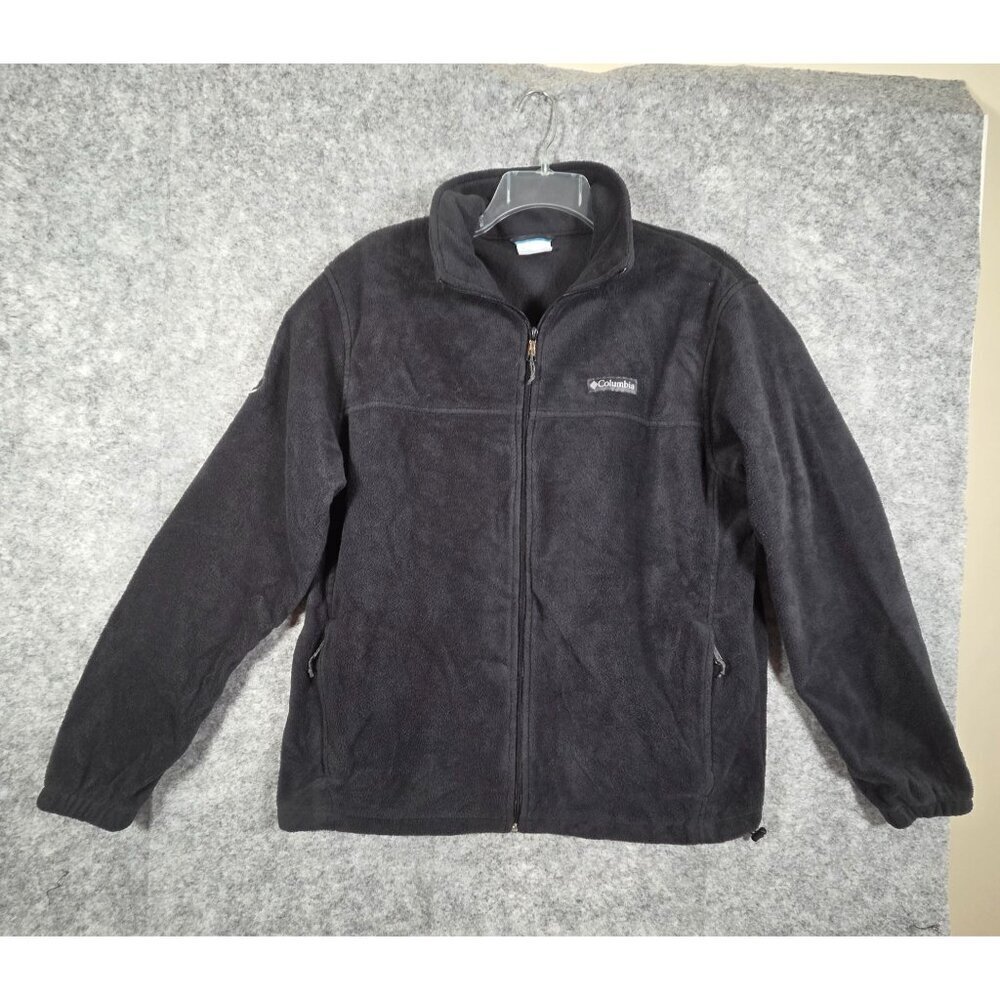 Columbia Women's Zip Up  Flecce Light Weight Jacket Black Size XL Outdoor Gorpco